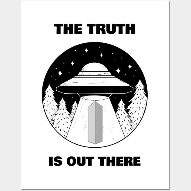 Utah Monolith - The Truth is Out There Wall Art by grizzlex